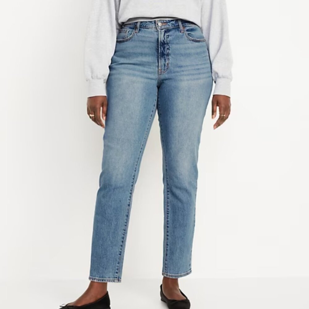 Old Navy Curvy High-Waisted OG Straight Ankle Jeans Size 12